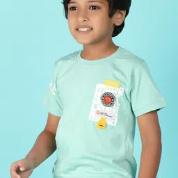 V-Mart Boys Printed Pure Cotton T-shirt with Shorts-image-21