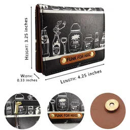 Funk For Hire Printed PU Two Fold Wallet image 5