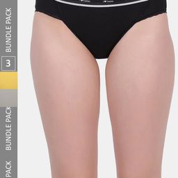 Amour Secret Women Pack Of 3 Striped Anti-Bacterial Bikini Briefs-picture-15