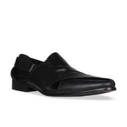 Regal Men Black Leather Shoe-Style Sandals-picture-49