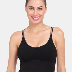 Amour Secret Black Lightly Padded Dry Fit Sports Bra-image-13