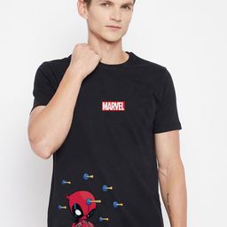 Kook N Keech Marvel Men Black Printed T-shirt-image-23