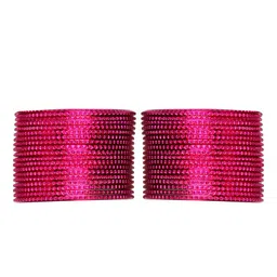 Arendelle Set Of 36 Magenta Pink Bangles-image-65