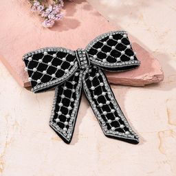HAIR DRAMA COMPANY Embellished French Bow Barrette-image-32