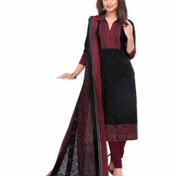MIRAAN Printed Pure Cotton Unstitched Dress Material-image-81