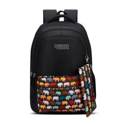 Lavie Sport 36L Tusker Backpack 19 inches Laptop Compatible Pencil Pouch |+/(Black) (Set of 2)-picture-48