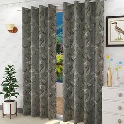 presto Black Poly Cotton Door Curtain-picture-11