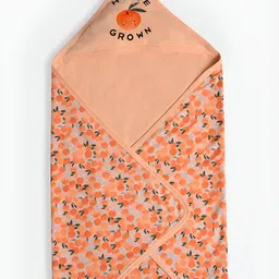 MiArcus Peach-Coloured Summer Hooded Blanket-image-4