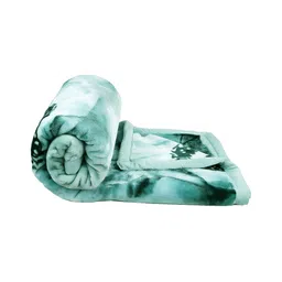 bsb home Green & Black Heavy Winter 500 GSM Single Bed Blanket-image-95