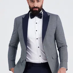 MR BUTTON Self-Designed Single-Breasted Blazer-image-59