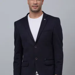 Cantabil Long Sleeves Notched Lapel Single-Breasted Casual Blazer-picture-21