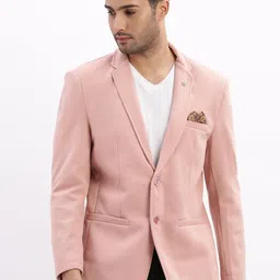 SHOWOFF Slim-Fit Single-Breasted Notched Lapel Collar Casual Blazer-picture-40