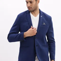 SHOWOFF Slim-Fit Single-Breasted Notched Lapel Collar Casual Blazer-image-35