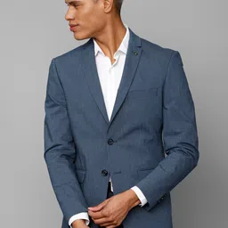 Allen Solly Men Self-Design Single Breasted Blazer-25