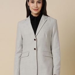Allen Solly Woman Notched Lapel Single Breasted Formal Blazer-picture-33