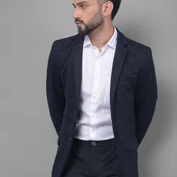 Crimsoune Club Printed Slim-Fit Notched Lapel Single Breasted Blazer-picture-29