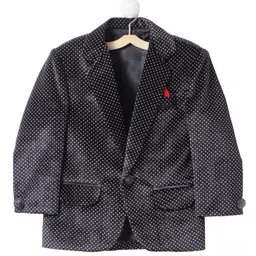 BAESD Boys Printed Notched Lapel Single-Breasted Casual Blazer-picture-13