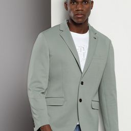 Tommy Hilfiger Notched Lapel Collar Single Breasted Blazers-image-77