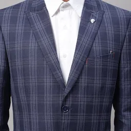 Cantabil Men Checked Single-Breasted Formal Blazer image 3