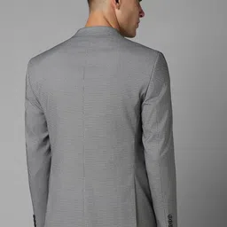 Allen Solly Checked Slim Fit Notched Lapel Single-Breasted Casual Blazer image 4