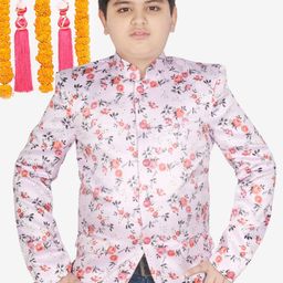 SG YUVRAJ Boys Printed Single-Breasted Regular Fit Blazer image 1