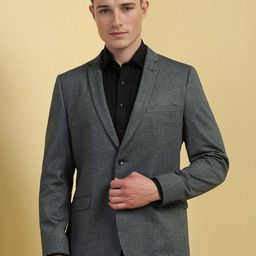Allen Solly Notched Lapel Long Sleeves Single-Breasted Slim Fit Formal Blazers-44