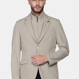 Blackberrys TechPro Men Solid Single Breasted Slim Fit Blazer-image-35