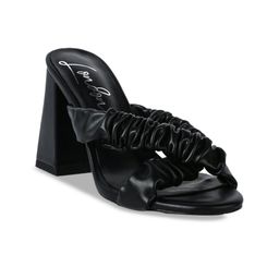 London Rag Black PU Party Block Heels-picture-6