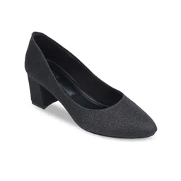 Shezone Embellished Block Pumps With Closed Back image 4