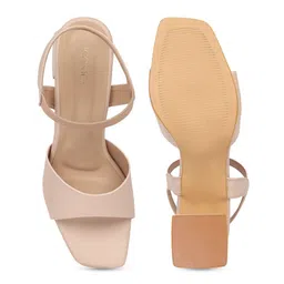 ICONICS Nude-Coloured Block Heels image 2