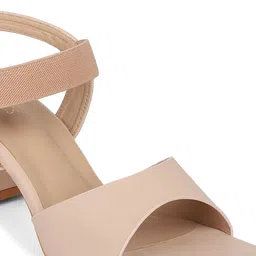 ICONICS Nude-Coloured Block Heels image 3