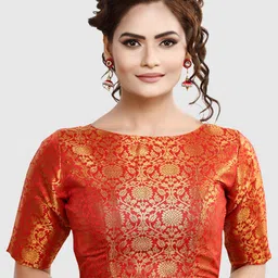 Madhu Fashion Woven Design Saree Blouse-picture-26