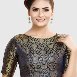 Madhu Fashion Woven-Design Saree Blouse-30