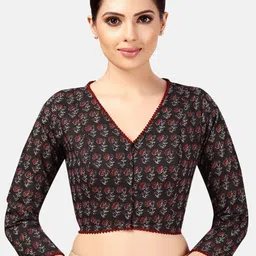 Studio Shringaar Printed Pure Cotton Saree Blouse-50