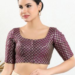 SALWAR STUDIO Woven Design Saree Blouse-image-87