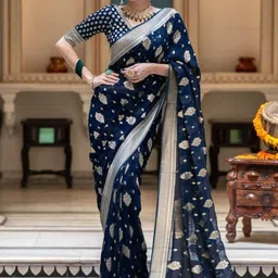 S.K.C Woven Design Banarasi Zari Saree-41