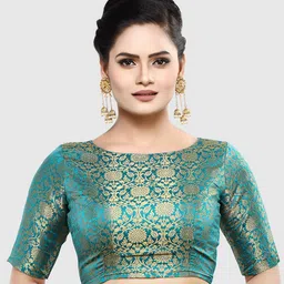 Madhu Fashion Woven Design Saree Blouse-image-56
