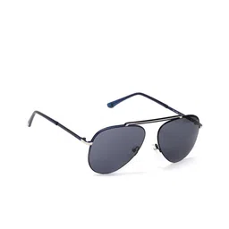 ENRICO Unisex Blue Lens & Blue Aviator Sunglasses - EN E 3023 C2-Blue-58