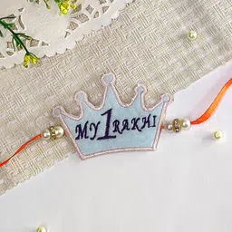 The Magic Wand Boys Crown-Shaped & Beaded Rakhi-image-31