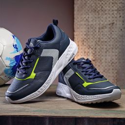 ASIAN Men Navy Blue Mesh Running Non-Marking Shoes-picture-31