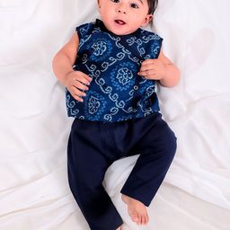 BownBee Infants Printed Pure Cotton Kurta With Pyjamas-image-27