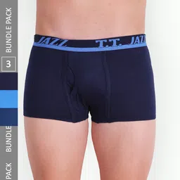 T.T. Men Jazz Mini Pack Of 3 Pure Cotton Trunks-picture-18