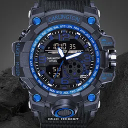 CARLINGTON Men Dial & Straps Analogue and Digital Watch CT 3355 Blue-17
