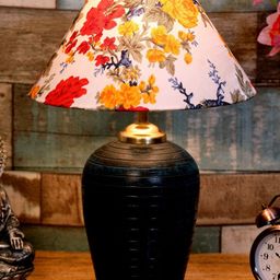 foziq Blue & White Printed Table Lamps-image-72