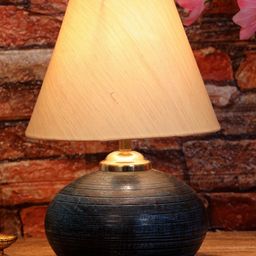 foziq Blue & Beige Solid Table Lamp-58