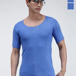 AMUL COMFY Men Pack Of 3 Pure Cotton Short Sleeves Undershirt Vests-image-91