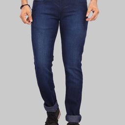 ROCKING SWAMY Men Blue Slim Fit Light Fade Stretchable Jeans-image-82