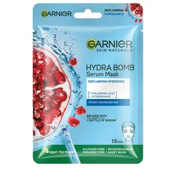 Garnier Skin Naturals Hydra Bomb Face Serum Sheet Mask (Blue) 28 g-image-14