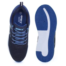 Sparx Men Navy Blue Mesh Running Non-Marking Shoes image 4