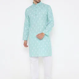 Maharaja Ethnic Motifs Woven Design Regular Kurta With Pyjamas image 5